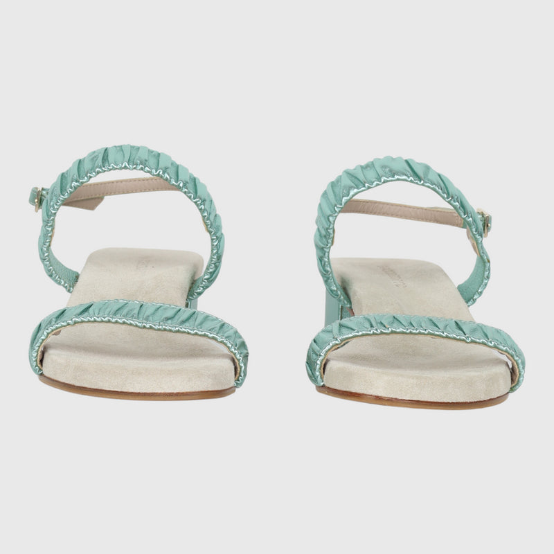 Angie Sandal Metallic Mint 39